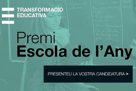 Oberta la convocatòria de la tercera edició del Premi Escola de l’Any