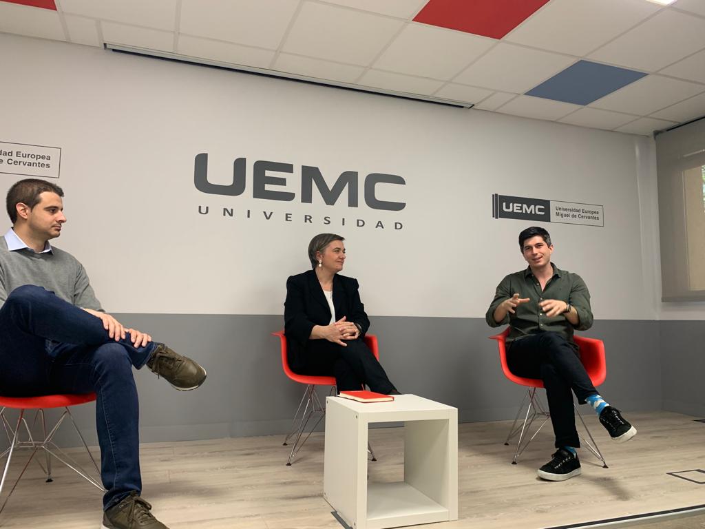 Los estudiantes de la UEMC reflexionan sobre los retos y las oportunidades del talento con los emprendedores José Miguel Bermúdez y Javier Agüera